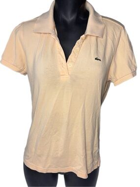 Vintage Bootleg Women's Polo in Pale Peach